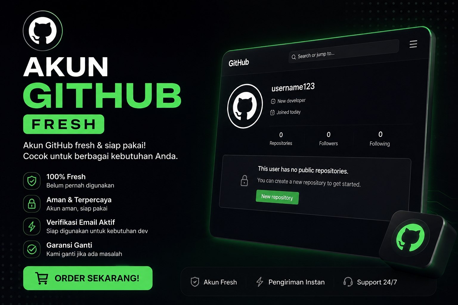 AKUN GITHUB FRESH